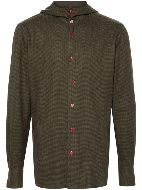 houndstooth-pattern hoodie